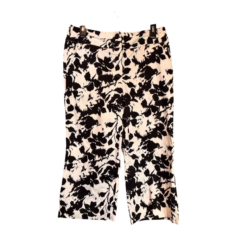 Sandro Abstract Capri Pants – Size 8 🖤🤍